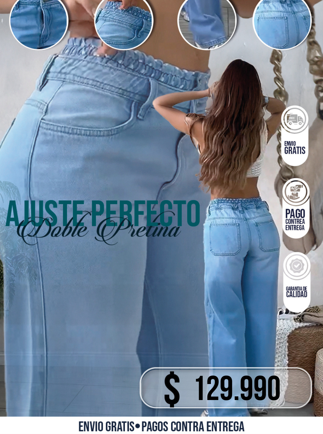 JEAN DOBLE PRETINA
