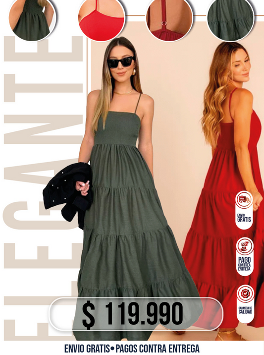 VESTIDO DE TIRANTES