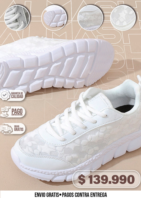 ZAPATILLAS BLANCAS DE MALLA