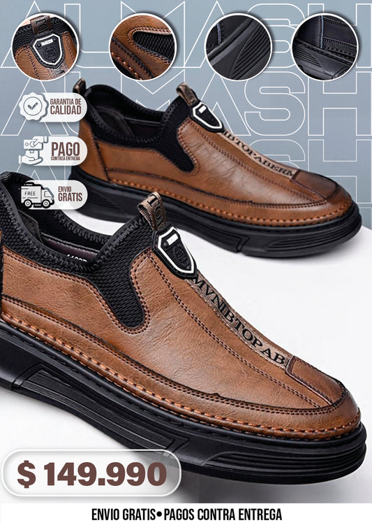 ZAPATO CASUAL SLIP-ON DE CUERO